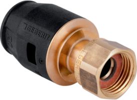 Übergangsverschraubung 20mm-1/2" 651.581.00.1, Überwurfmutter Rotguss - Geberit-Push Fit-Formstücke