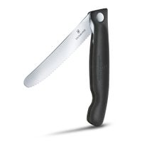 VICTORINOX Zusammenklapp. Küchen/Picknickmesser 11cm, schwarz - Heften, Schneiden