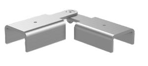 Solarline Handlauf eckverbinder 80x80mm , 1.4301 trowalisiert - Inoxtech Solarline