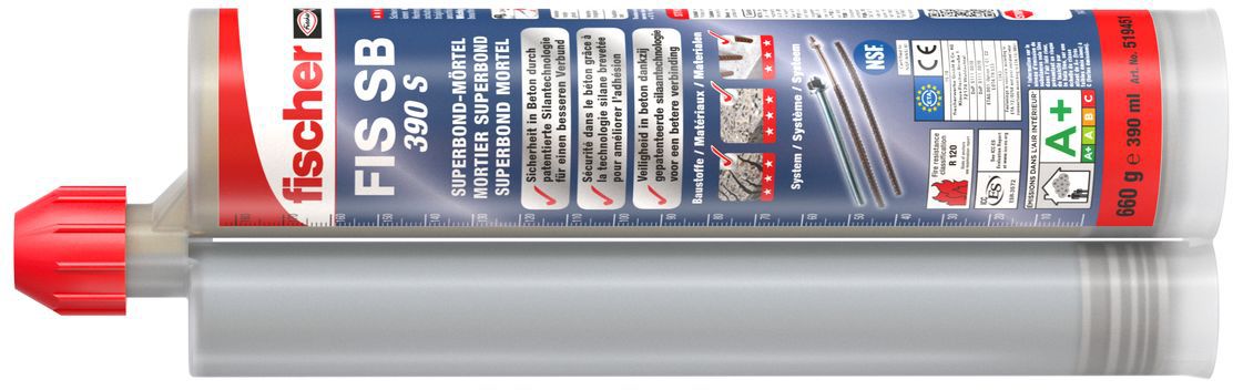 Injektions-Mörtel FSI SB 390 S 390 ml , der Beton Allrounder , 519451 - Fischer Befestigung