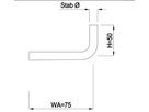 Träger fest Stab 10 mm geschliffen 1.4301 - INOXTECH-Handlauf-/Geländer-System
