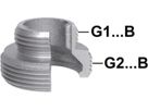 Einschraubteil 373 V 1"- G 11/2" 770 373 206 - GF verz. Tempergussfittings