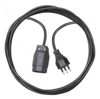 BRENNENSTUHL Verlängerungskabel 3m, TD 3x1 mm², Schwarz - Stromverteilung