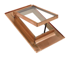 Dachfenster Doppelvergl. 40/ 60 cm 342 mit Isoliergl.+ Holzrahmen "Strubline" - Kupfer Spenglereihalbfabrikate