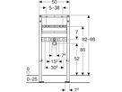 Element für Waschtisch mit Einlocharmatur, Typ 98/82 111.492.00.2 - Geberit-Duofix