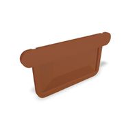 PREFA Kastenrinnen-Endboden 333 mm P.10 Ziegelrot 540016 - PREFA Dachentwässerungssysteme