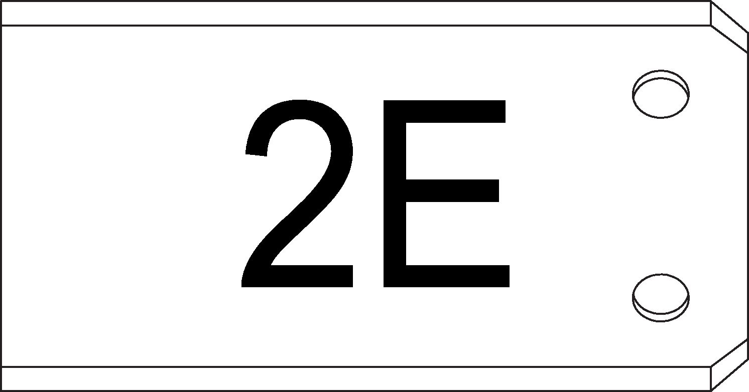 Auflagebleche schmale Ausführung 2E Ø 42.4 mm L 60 mm geschliffen 1.4301 - INOXTECH-Handlauf-/Geländer-System