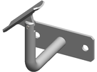 Geschw. Wandkonsole eck. waagr. bewegl. HI. 33.7 mm Stab 12 mm geschl. 1.4301 - INOXTECH-Handlauf-/Geländer-System