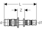 Reduktion 40-26mm 625.652.00.5 - Geberit-Mepla-Formstücke