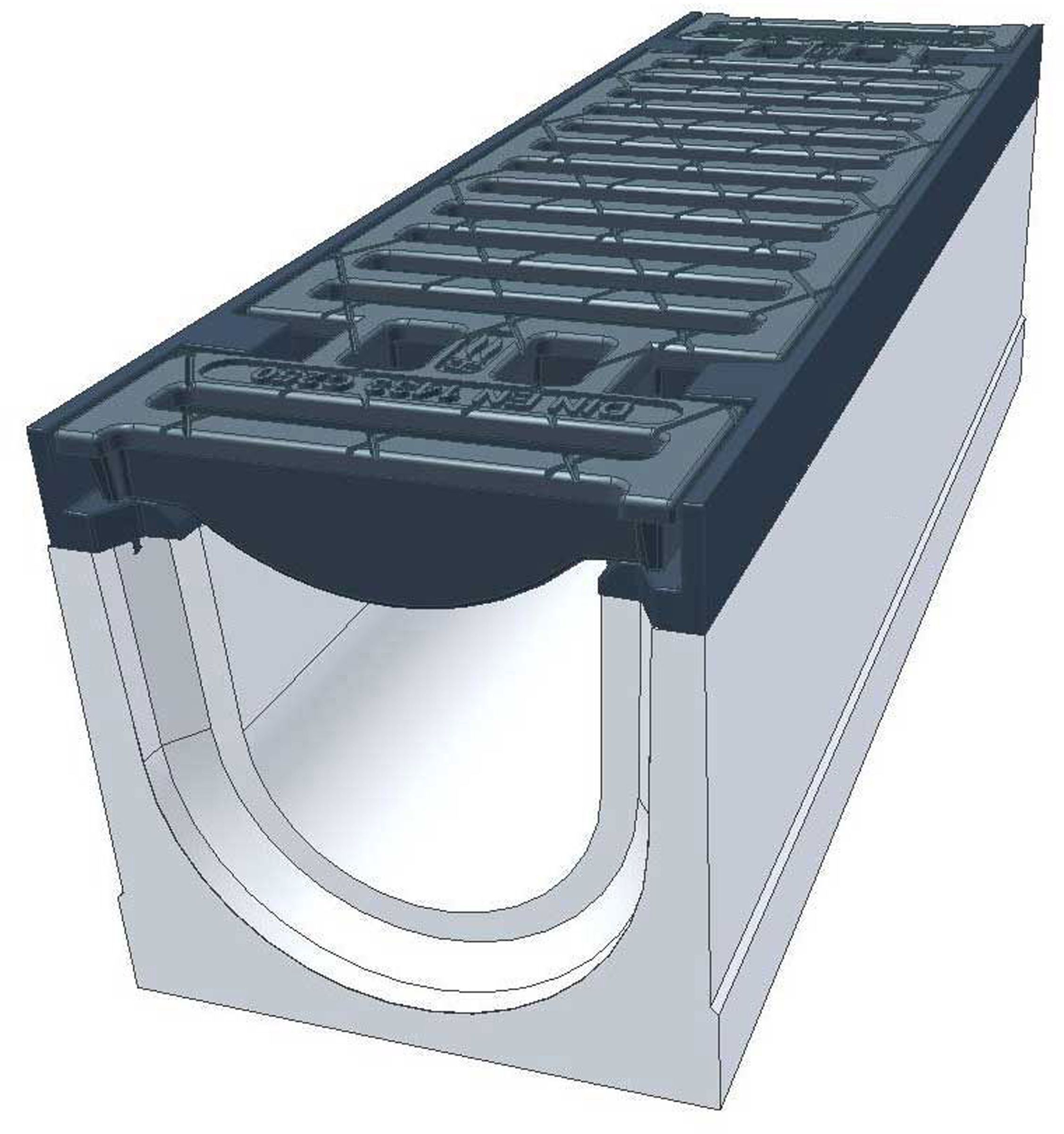 1-5.05 C MAXI 100 A15-C250 Gussrost m.Gusskantens.,arret.,L=500mm, H=185mm - BGS Kastenrinnen