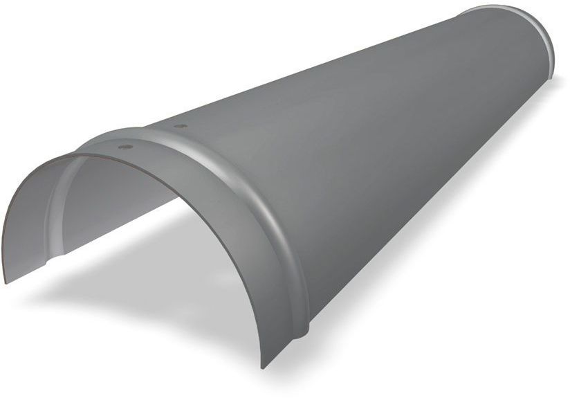 PREFA Grat- und Firstreiter glatt, 07 P.10 Hellgrau 110342 - PREFA Dachsysteme