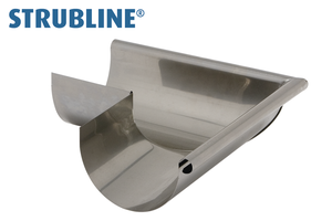 Rinnenwinkel äussere 250 mm 140 gefalzt/gelötet "Strubline" - Cr-Ni Spenglereihalbfabrikate