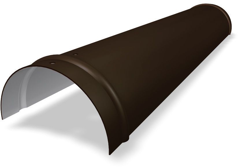 PREFA Grat- und Firstreiter glatt, 11 P.10 Nussbraun 110346 - PREFA Dachsysteme