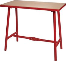 Klapp-Werkbank, rot B1005 x T505 x 32mm, Höhe= 845mm, Traglast 80kg - Werkstatteinrichtungen