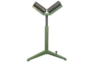Roll- und Gleitbock, V-Rolle 200mm 3-Fuss Unterteil, H= 750-1230mm, 600Kg - Werkstatteinrichtungen