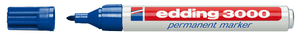 EDDING 3000, Filzschreiber Blau, Schriftbreite 1.5-3.0mm - Auszeichnen