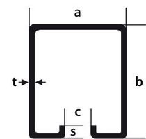 Laufschienen-Profil 55/62/19/2.00 mm - Kaltgerollte SpezialprofileDIN 17118