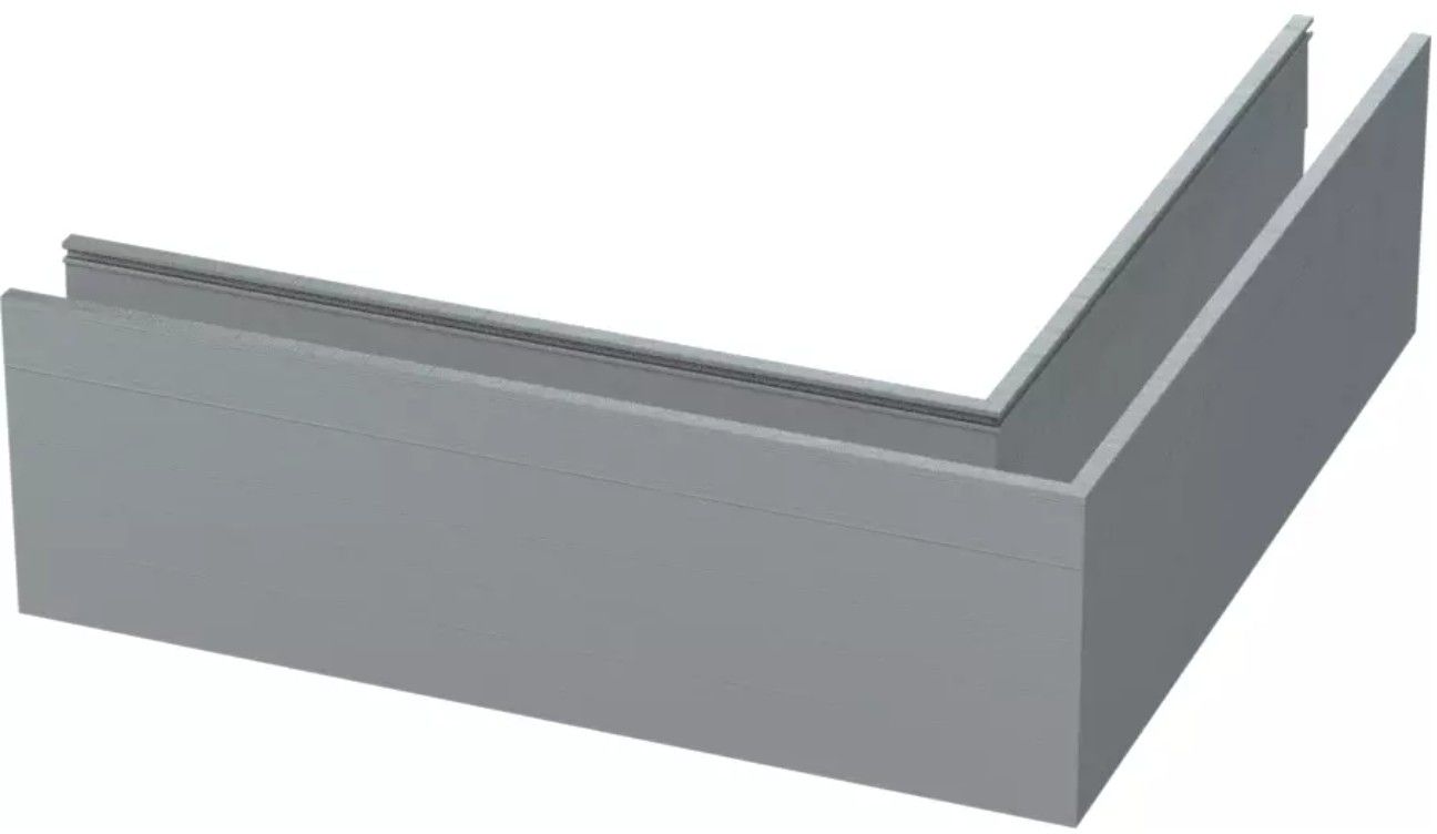 Geschweisste Geländerecke 90° Profil 137321 , 3 Seitig verschweisst , - INOXTECH-Handlauf-/Geländer-System