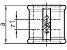 Muffe 270 V 1/4" 770 270 202 - GF verz. Tempergussfittings