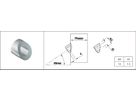 Formanschlüsse eingesattelt AD 13 mm ID 7.3 mm geschliffen 1.4301 - INOXTECH-Handlauf-/Geländer-System