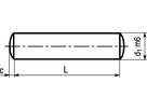Zyl-Stifte Tol m6 INOX A1 BN33002 DIN7 3 x 10 - Bossard Schrauben