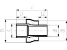 COOL-FIT Reduktion vorisoliert 140/200mm x 63/110mm 738 904 340 - GF COOL-FIT 2.0