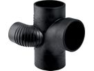 Doppelabzweig 180° versetzt rechts 88.5° d 110/ 90 mm 310.871.14.1 - Geberit-PE-Silent-Formstücke