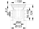 Bodenablauf Pronto mit Edelstahl-Rost begehbar 300 Kg DN 100 CNS 3-700063 - SCHACO Entwässerungstechnik