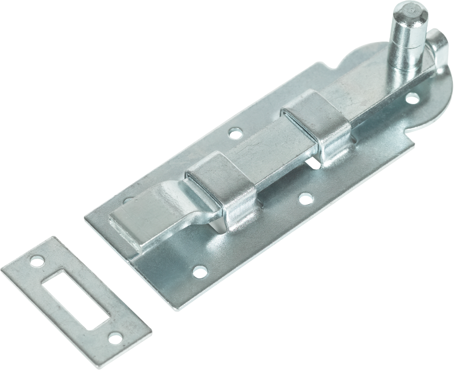 HSI Stossriegel, gekröpft, mit Schlaufe 100x35mm, verzinkt - Stoss- und Treibriegel mit Zubehör