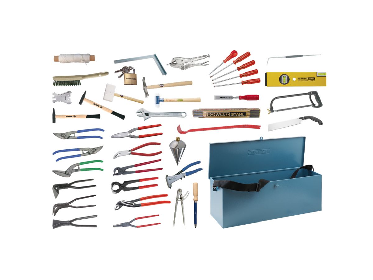 Spengler-Werkzeugkiste 41-tlg. Erdi , Stubai , Picard , PB , Knipex ...