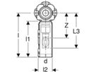 Dose 90° 20mm-1/2" 651.681.00.3 mit MasterFix - Geberit FlowFit-Rohre/Formstücke
