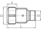 Übergangsstück mit AG, für Stahlrohre EPDM 2" 775 206 056 - GF Primofit