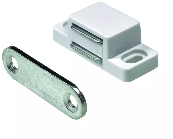 Hettich Magnetschnäpper weiss, 15 x 13mm, Haltekraft 2kg, à 4 Stk - Diverse Möbelbeschläge und Zubehör