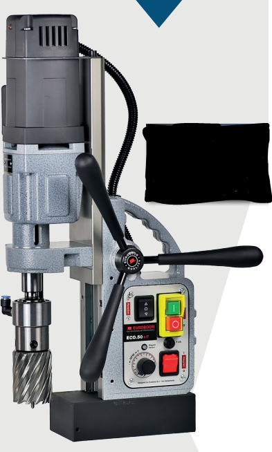 EUROBOOR Magnet-Kernbohrmaschine ECO.50+/T Ø12 - 50mm, 2 Gang, Gewinde M3-M20 - Euroboor Maschinen