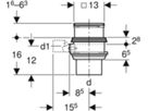 Bodenablauf Varino vertikal 110mm 388.022.00.1 - Geberit-PE-Formstücke