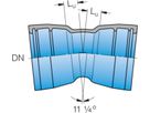 Muffe-Muffe-Bogen MMK 11° DN 400 - Frischhut Steckmuffenformstücke