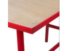 Klapp-Werkbank, rot B1005 x T505 x 32mm, Höhe= 845mm, Traglast 80kg - Werkstatteinrichtungen