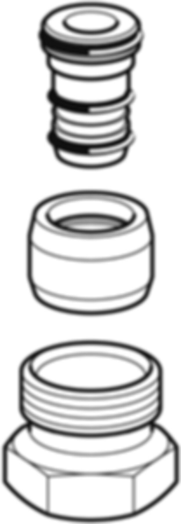 Anschlussverschraubung m/AG 16-1/2" 650.513.22.1 - Geberit FlowFit-Rohre/Formstücke