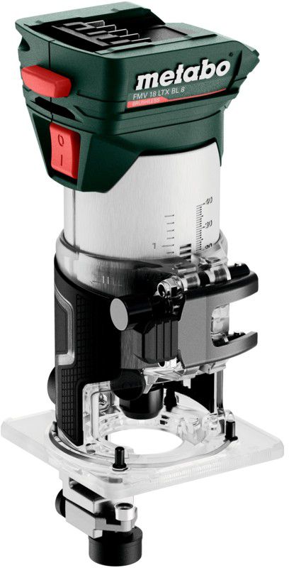 Kantenfräse FMV 18 LTX BL 8 18V , 6/8 mm Spannzange Solo in metaBOX - Metabo Elektrowerkzeuge