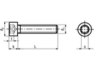 Zyl Schr I-6kt o Schaft St 8.8 vzb BN3 DIN912 M3x8 - Bossard Schrauben