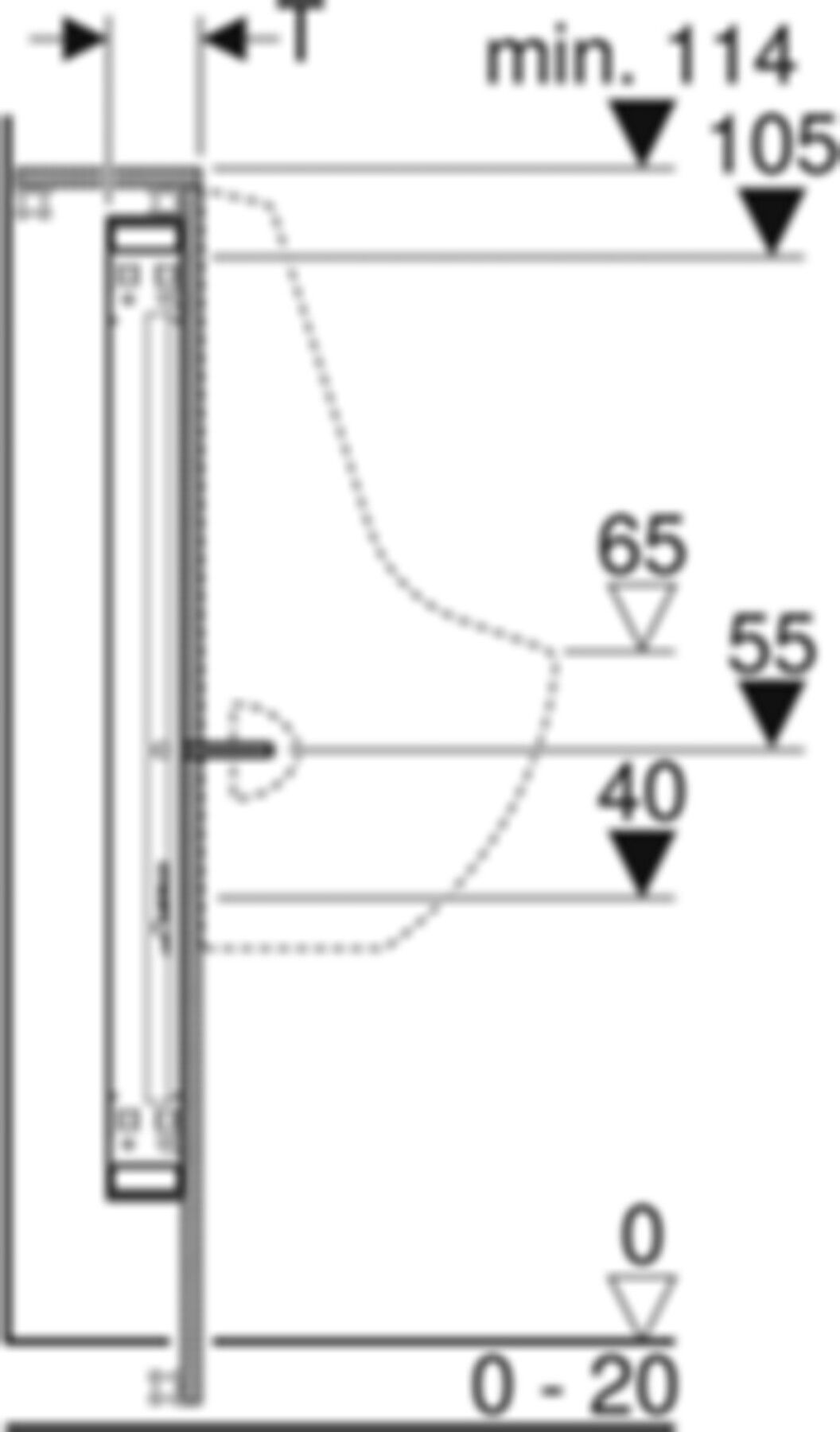 Urinal-Element Typ 112 461.654.00.1 - Geberit-GIS