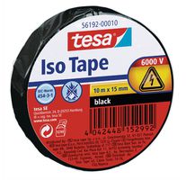 TESA Isolierband Schwarz, B= 15mm, L= 10m, 56192-00010 - Kleben
