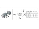 Rundstabtrav. kurz, eingesattelt 42.4/ 12 mm 126955 - INOXTECH-Handlauf-/Geländer-System