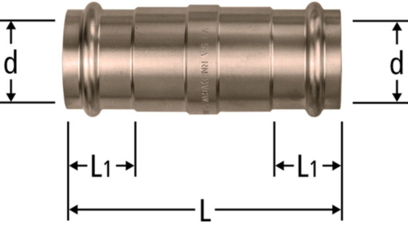 Schiebemuffen NUSSBAUM Optipress-Aquaplus
