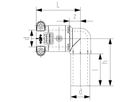 Winkel 90° Muffe-Stutzen 6222 50mm 761 069 439 - GF Instaflex-HWS-Schweisssystem