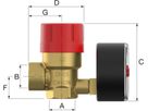 Sicherheitsventil Prescomano 1/2" 3.0 bar - Flamco Zubehör