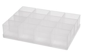 RAACO Facheinsatz, A8-1 H= 47mm x B= 55mm x T= 79mm, aus PP - Werkzeugkoffer,Sortimentskoffer,Behälter
