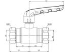 Kugelhahnen kurze Spindel Fullflow BF120001 DN 32 - Ballofix/Broen-Armaturen