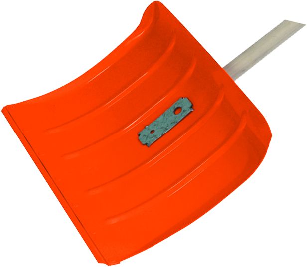 Schneeschieber Alu B= 500mm, verz. Stahlkante, mit Stiel - Bauwerkzeuge