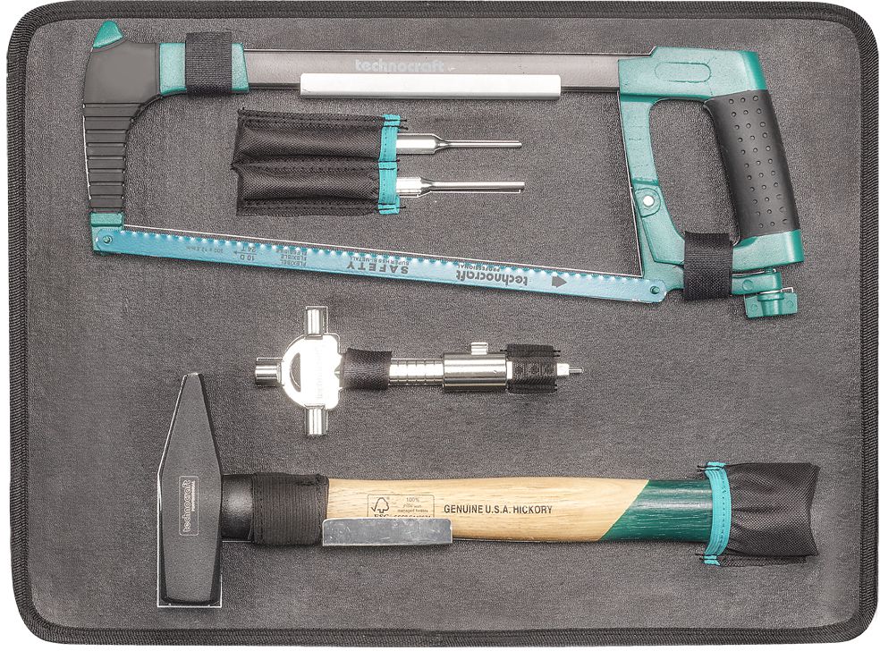 TECHNOCRAFT PP-Werkzeugkoffer wasserfest "PRO CONSTRUCTION 152" - Werkzeugkoffer,Sortimentskoffer,Behälter